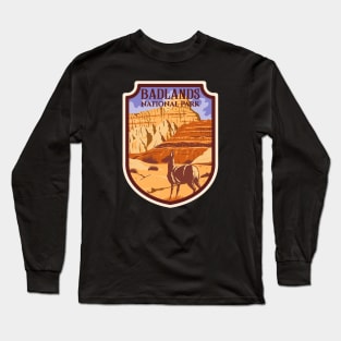 Badlands National Park Emblem Long Sleeve T-Shirt